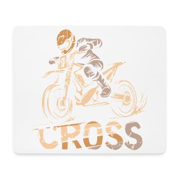 Retro Motocross Symbol - Biker und Dirtfans - Mousepad (Querformat) - Weiß - Vorne