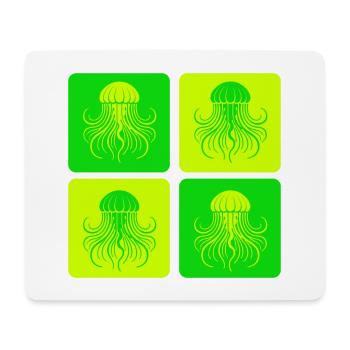Jellyfish – Minimal Ocean Art - Mouse Pad (horizontal) - white - Front