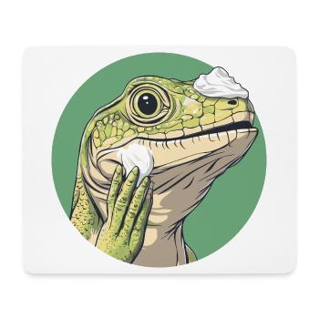 Lizard shaving – smoother than ever! - Mouse Pad (horizontal) - white - Front