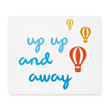 Ballonfahrt up away Himmel Reise Reisefieber - Mousepad (Querformat) - Weiß - Vorne