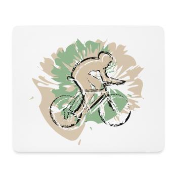 Rickel's Design: Cycling 2026 - Mouse Pad (horizontal) - white - Front