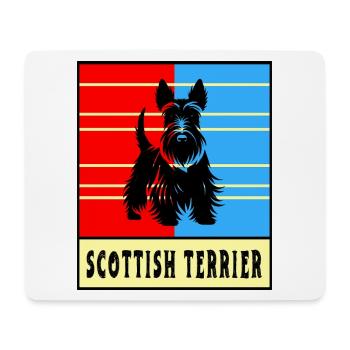 Scottish Terrier Vintage Design - Mouse Pad (horizontal) - white - Front
