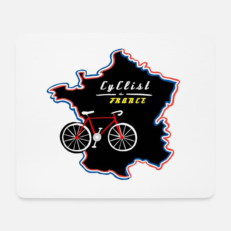 Le Tour - Mousepad (Querformat) - Weiß
