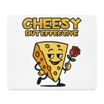 Cheesy Rose Charm Cartoon - Mouse Pad (horizontal) - white - Front