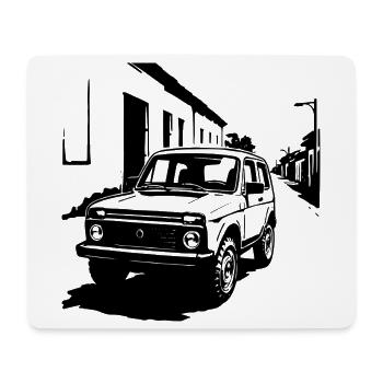 Offroad-Legende Klassik - Mousepad (Querformat) - Weiß - Vorne