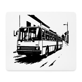 Eastern Bloc Bus Legend - Mouse Pad (horizontal) - white - Front
