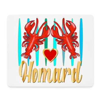 Homard - Tapis de souris (format paysage) - blanc - Devant
