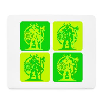 Norse Viking Silhouette - Mouse Pad (horizontal) - white - Front