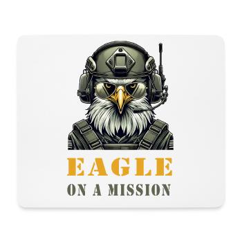 Military Eagle on Mission - Mouse Pad (horizontal) - white - Front