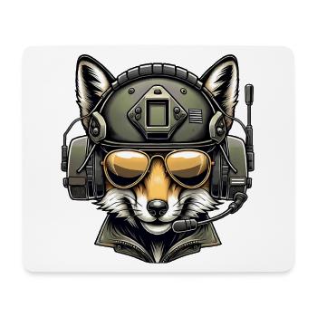 Fox Military Design - Mouse Pad (horizontal) - white - Front