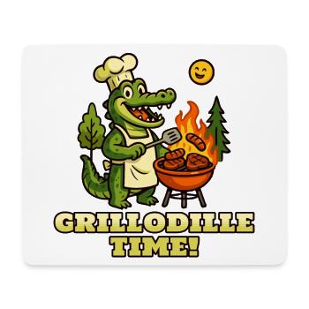 Grillodille-Zeit! - Mousepad (Querformat) - Weiß - Vorne