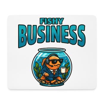 Fish business in the Aquarium - Mouse Pad (horizontal) - white - Front