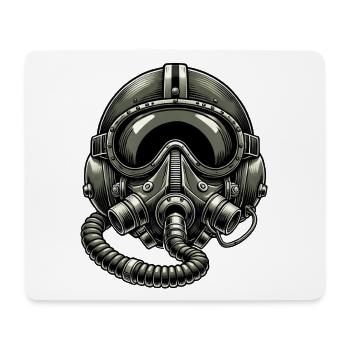 Vintage Pilot Helmet - Mouse Pad (horizontal) - white - Front