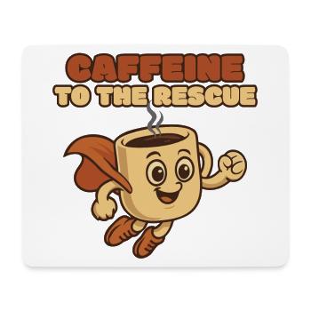Kaffeerettungsheld - Mousepad (Querformat) - Weiß - Vorne
