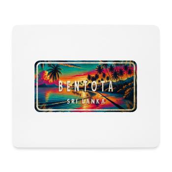 Bentota Beach Sri Lanka Sunset - Mousepad (Querformat) - Weiß - Vorne