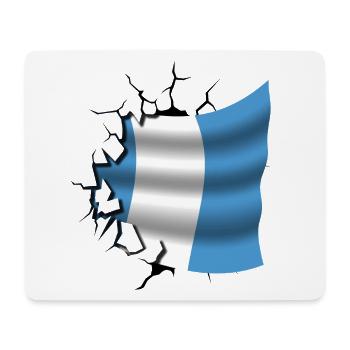 Flag of Guatemala - Guatemala - Flag Broken Des - Mouse Pad (horizontal) - white - Front