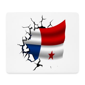 Flagge von Panama - Panama - Flagge Broken Design - Mousepad (Querformat) - Weiß - Vorne