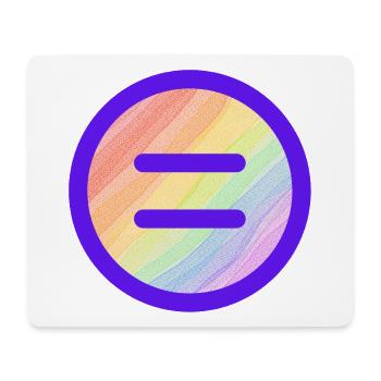 Equality - Gelichheit Gay Pride Rainbow - Mousepad (Querformat) - Weiß - Vorne