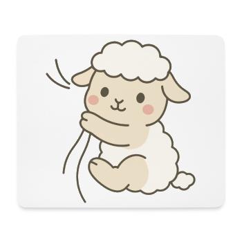 Cuddle Lamb Love - Mouse Pad (horizontal) - white - Front