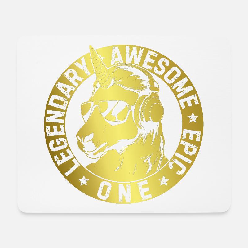 LEGENDÄRES, GROSSARTIGES, EPISCHES - Mousepad (Querformat) - Weiß