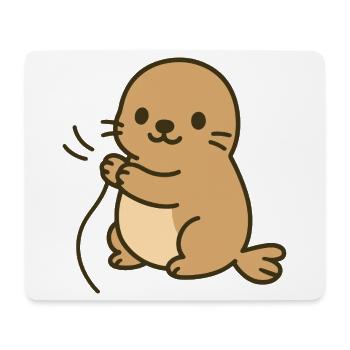 Snuggled up & sea - Mouse Pad (horizontal) - white - Front