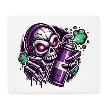 Totenkopf Sprayer - Mousepad (Querformat) - Weiß - Vorne