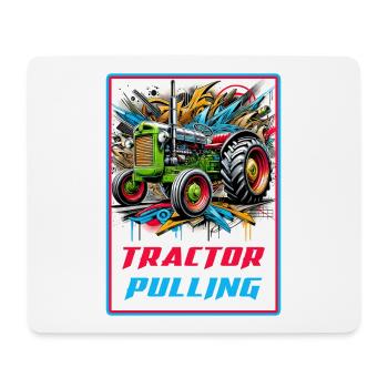 Tractor Pulling Power - Mouse Pad (horizontal) - white - Front