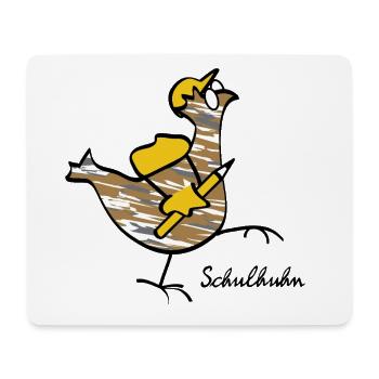 RIKELS school chicken: strong companion in everyday life - Mouse Pad (horizontal) - white - Front