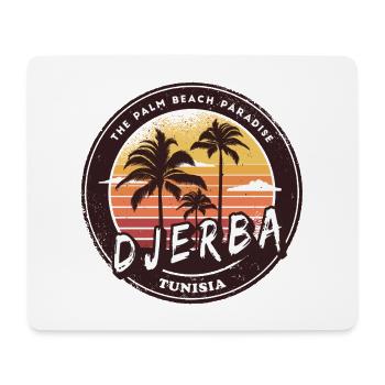 Djerba Tuneisen Palmen Design - Mousepad (Querformat) - Weiß - Vorne