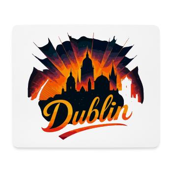 Dublin Capital Ireland Silhouette Gift - Mouse Pad (horizontal) - white - Front