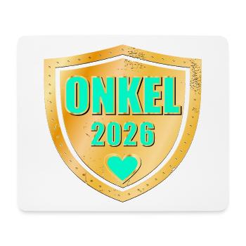 BABY 2026 ONKEL BRUDER - Mousepad (Querformat) - Weiß - Vorne