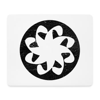 Christlich-armenisches Symbol der Ewigkeit - Schwarzer Kreis - Mousepad (Querformat) - Weiß - Vorne