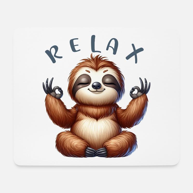SSW14-RELAX YOGA - Mouse Pad (horizontal) - white