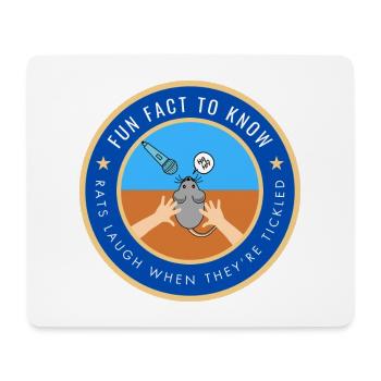 Rats laugh when they're tickled - Mouse Pad (horizontal) - white - Front
