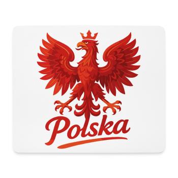 Pologne Polska aigle drapeau drapeau épique cadeau - Tapis de souris (format paysage) - blanc - Devant