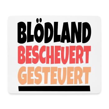 bescheuertes gesteuertes - Mousepad (Querformat) - Weiß - Vorne