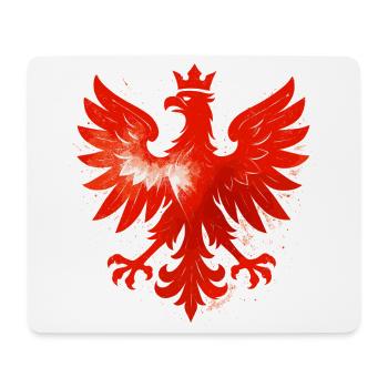 Polen Polska Adler Flagge Fahne cool Geschenk - Mousepad (Querformat) - Weiß - Vorne