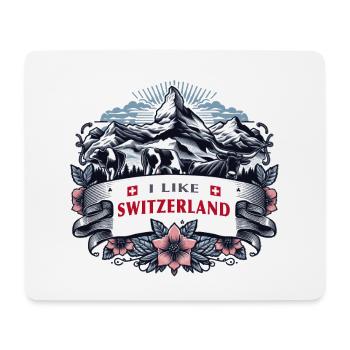 I LIKE SWITZERLAND - Mouse Pad (horizontal) - white - Front