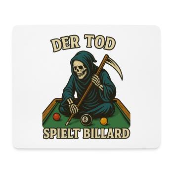 La mort joue au billard - Tapis de souris (format paysage) - blanc - Devant