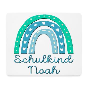 SCHULANFANG SCHULKIND NOAH - Mousepad (Querformat) - Weiß - Vorne