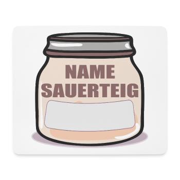 NAME SAUERTEIG SAUERTEIGBROT - Mousepad (Querformat) - Weiß - Vorne