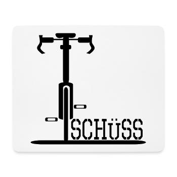 ABSCHIED TSCHÜSS FAHRRAD RAD - Mousepad (Querformat) - Weiß - Vorne