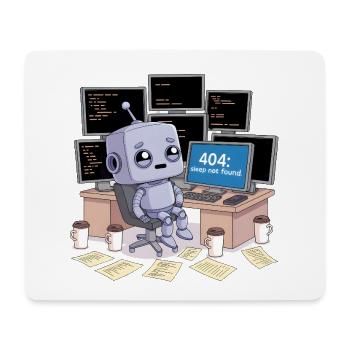 404: Sleep Not Found - Mouse Pad (horizontal) - white - Front