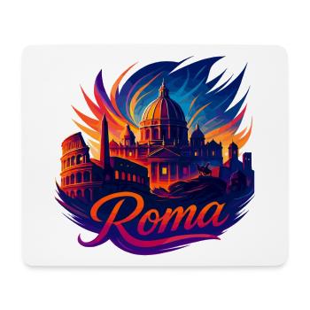 Rome Roma Capital Italy Silhouette Gift - Mouse Pad (horizontal) - white - Front