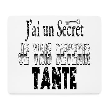 J'ai un Secret Je vais Devenir Tante - Tapis de souris (format paysage) - blanc - Devant