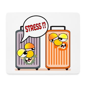 HOLIDAY STRESS HOLIDAY SUITCASE - Mouse Pad (horizontal) - white - Front