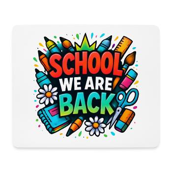 École We Are Back Chemise Graffiti Schule Kids - Tapis de souris (format paysage) - blanc - Devant