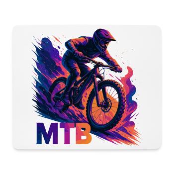 VTT VTT VTT Cadeau VTT - Tapis de souris (format paysage) - blanc - Devant