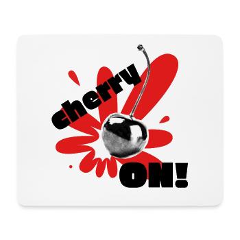 Cherry on! - Mouse Pad (horizontal) - white - Front