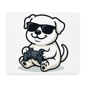 Controller Pup - Mousepad (Querformat) - Weiß - Vorne